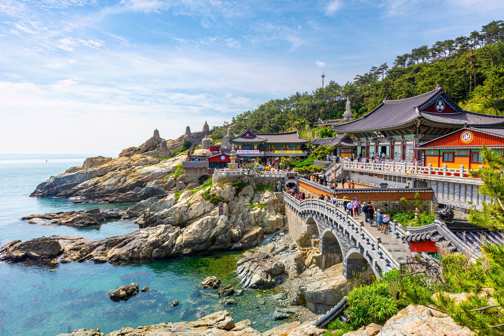 The temple in Busan, South Korea.